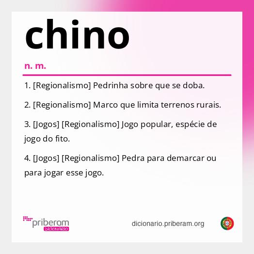 Significado de chino